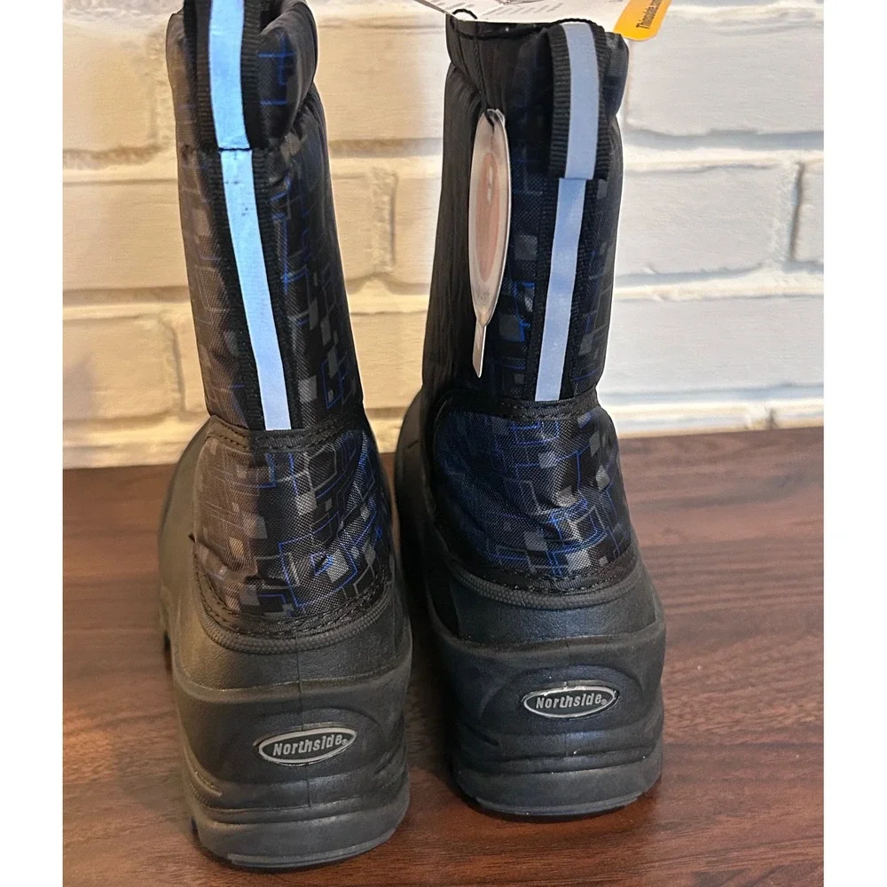 NWT Northside Kids‎ Snow Boots 3M Thinsulate Insulated Black Size 7 Winter Snow